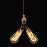 Gemini Batten Holder - Antique Brass